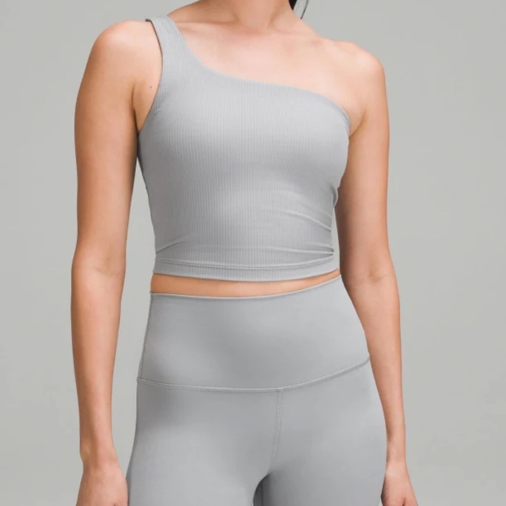 Lululemon Ribbed Nulu Asymmetrical Yoga Tank Top, Light Support, A/B Cup